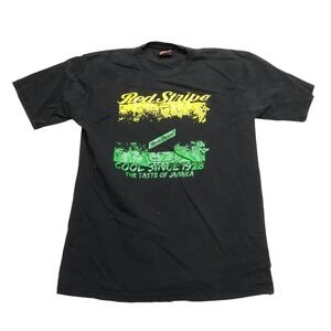 Red Stripe Shirt Mens Large Black Cool Since 1928 Jamaica Beer Graphic Tee Promo